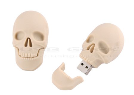 USB  виде черепа