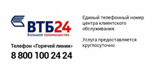 втб 24 банк официальный сайт номер телефона справочная информация